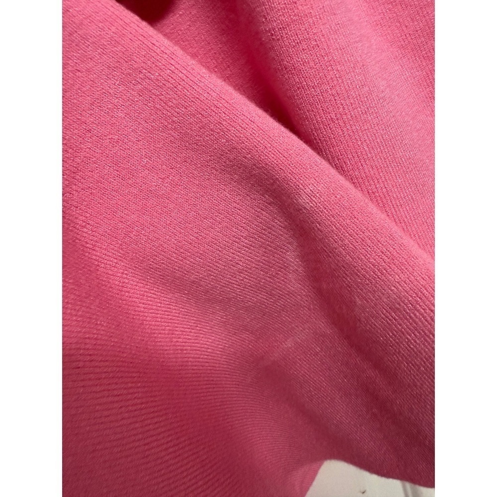 Talbots Puff Sleeve Short Sleeve Pink Sweater Size Large Scoop neck Preppy - Picture 4 of 6